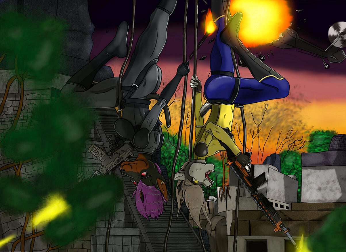 Full Color with Extra Character and Background